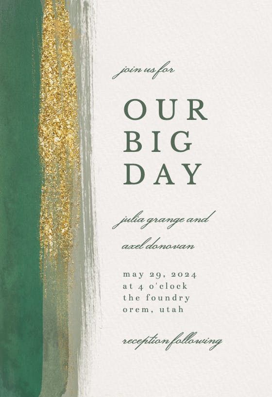 Big Day - Wedding Invitation Template